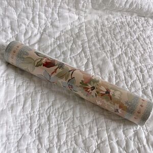 Vtg Katzenbach & Warren Wallpaper Border 10” x 5 Yds Cottage Beige Sage Floral